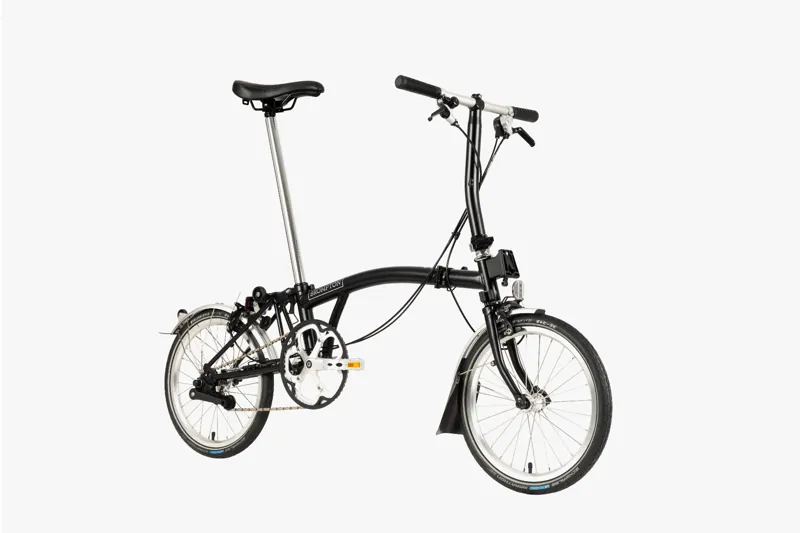 Brompton C-Line Urban Low Bar Folding Bike 2022 Black-1